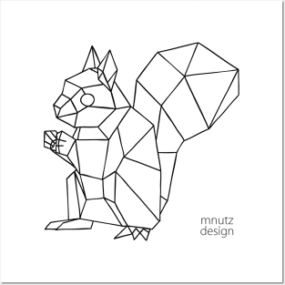 Origami Squirrel Posters and Art